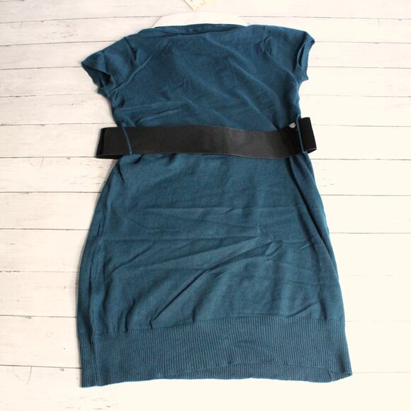 Derek Heart Vintage Tunic Sweater Plus Size 3X Short Sleeve Belted - Picture 5 of 6